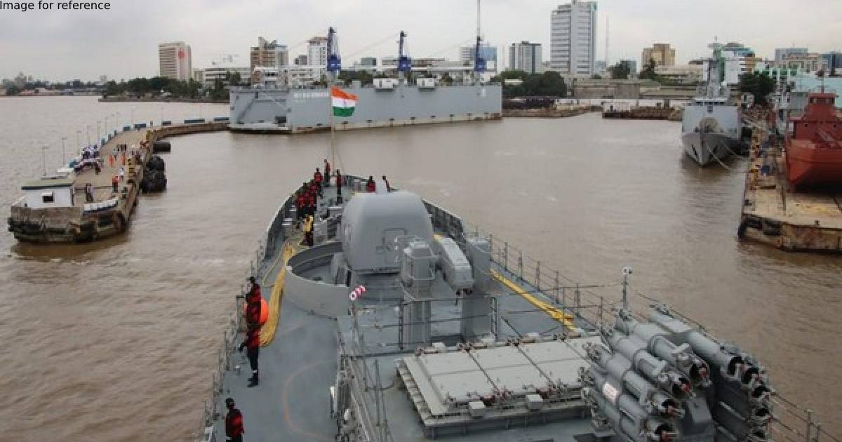 Indian warship INS Tarkash arrives at Nigeria's Port Lagos